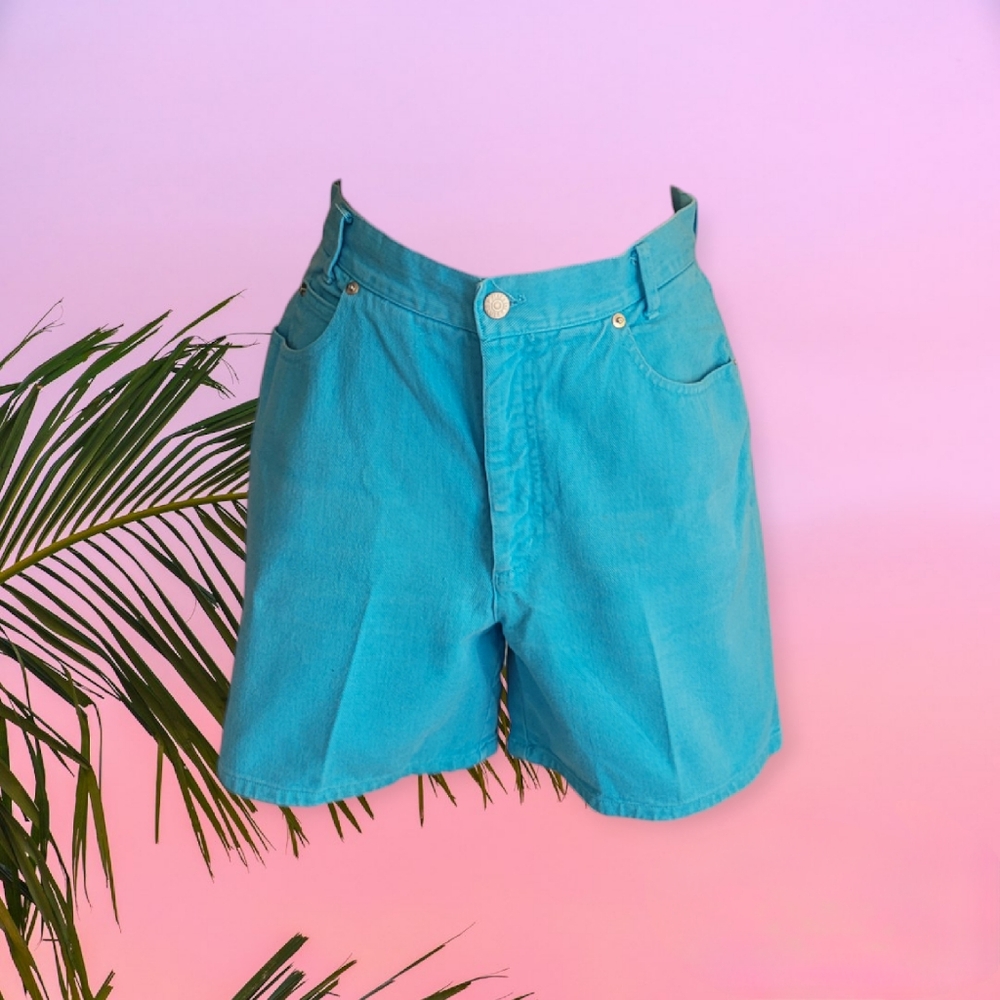 Vintage Blue 80s Shorts
